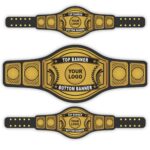 Professionally Embroidered Championship Belt in Award Events