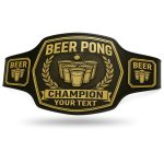 Customized Beer Pong Championship Belt