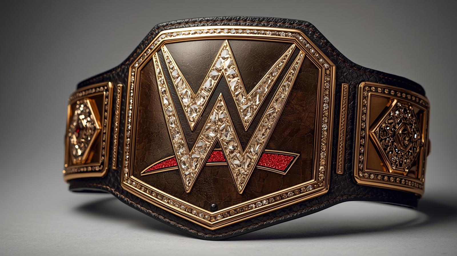what is the wwe belt made of