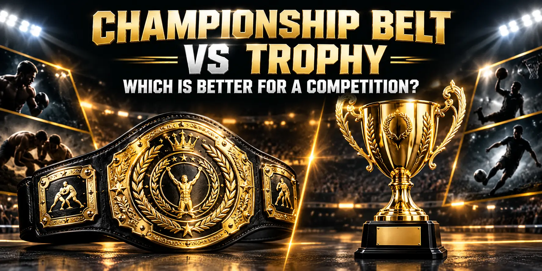 Championship Belt vs Trophy - handsy championship belts