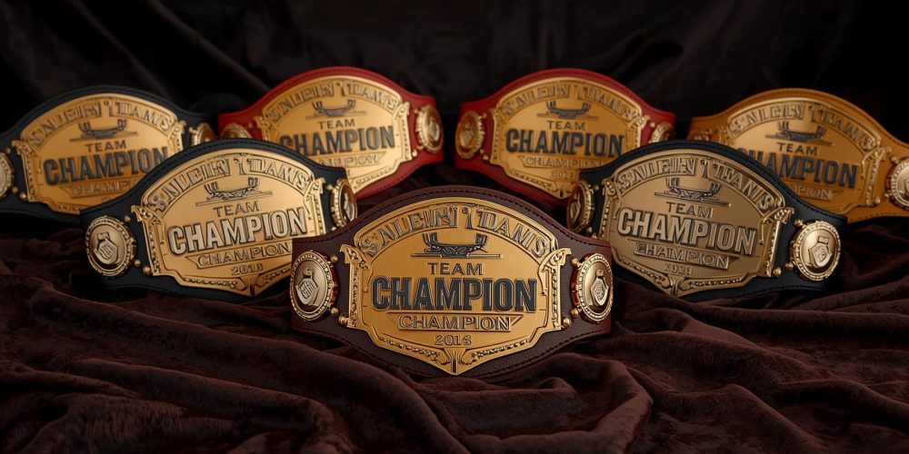 sales team championship belts